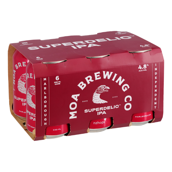 Moa Brewing Co Superdelic IPA Cans 6x330ml