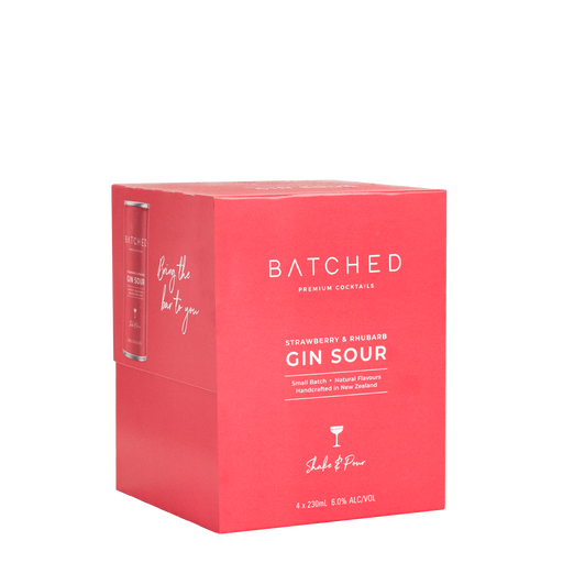 Batched Gin Sour 6% 4 Pack Cans 230ml