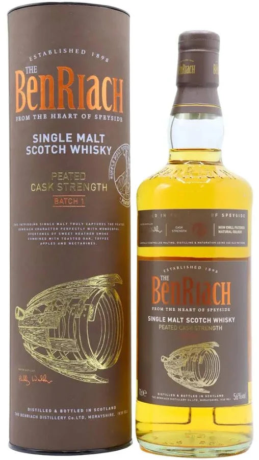 Benriach Peated Batch 1 Cask Strength Single Malt Scotch Whisky 700ml