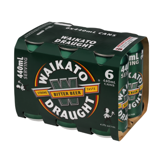 Waikato Draught Cans 6x440ml