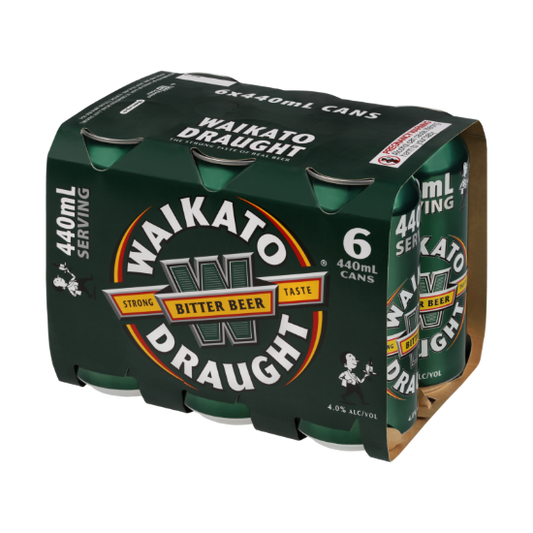Waikato Draught Cans 6x440ml