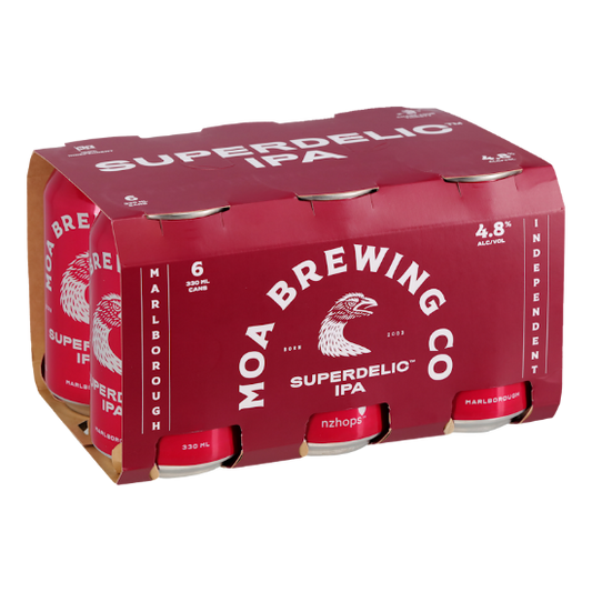 Moa Brewing Co Superdelic IPA Cans 6x330ml