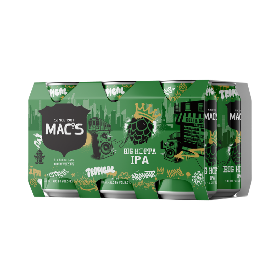 Mac's Big Hoppa IPA Cans 6x330ml