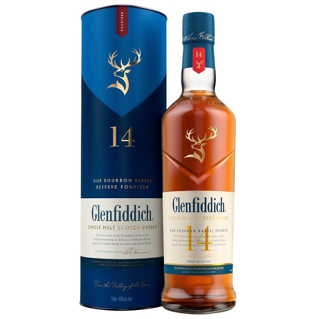 Glenfiddich 14YO Bourbon Barrel Reserve Single Malt Whisky 700ml