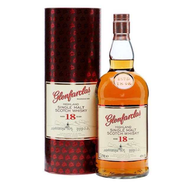 Glenfarclas 18YO Highland Single Malt Whisky 1000ml