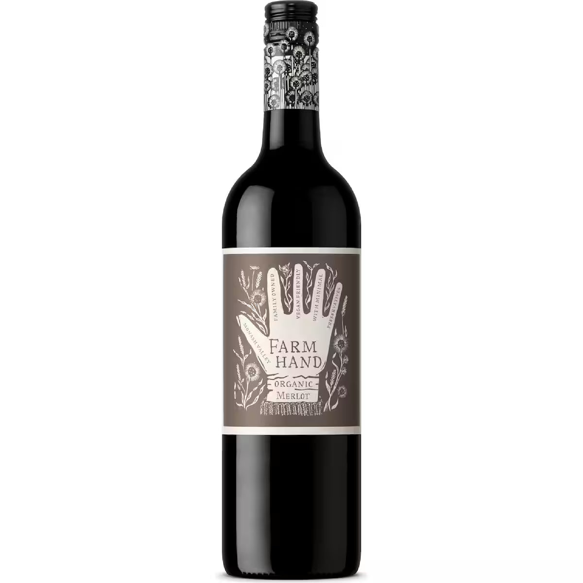 Farm Hand Merlot Organic 750mL