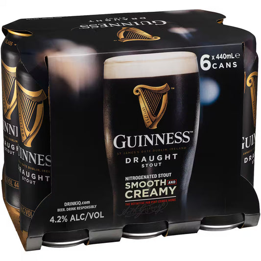 Guinness Draught Beer 6x440mL