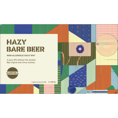 Sawmill Hazy Bare Beer Non-Alcoholic Hazy IPA