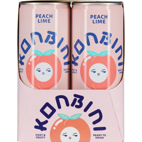 Konbini Peach Lime 4pk