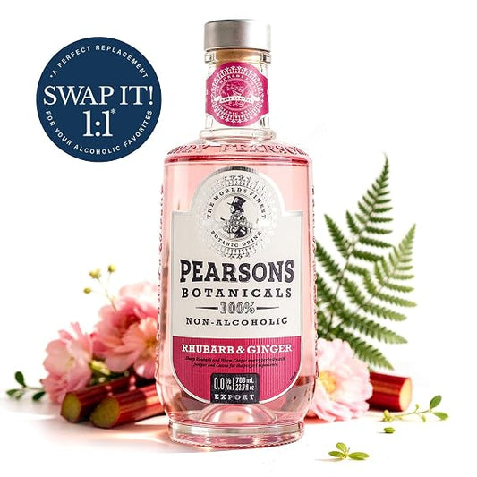 Pearsons Botanicals Rhubarb & Ginger Non Alcoholic Gin, 0.0% ABV, 700m