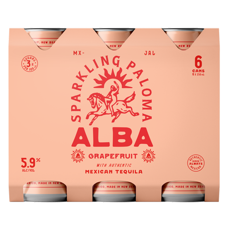 Alba Grapefruit Sparkling Paloma 5.9% 250ml 6 Pack Cans