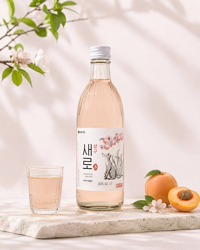 LOTTE Saero Apricot Soju Alc. 16% 360ml (zero sugar)