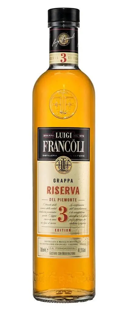 Luigi Francoli Grappa Riserva Del Piemonte 3 Edition 700ml