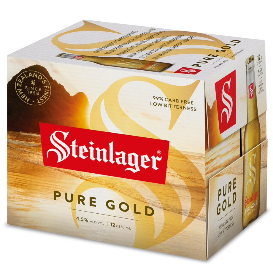 Steinlager Pure Gold 12 x 330ml bottles