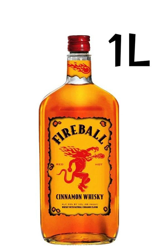 Fireball Cinnamon & Whisky Flavour Liqueur 1Ltr