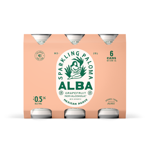 Alba Non-Alc Grapefruit Paloma 6 Pack Cans 250ml