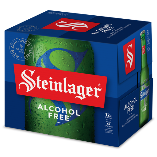 Steinlager Alcohol Free 12 Pack Bottles 330ml