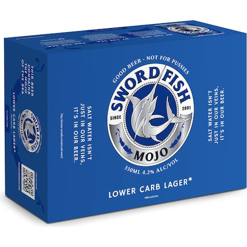 Swordfish Mojo Beer 12 Pack Cans 330ml