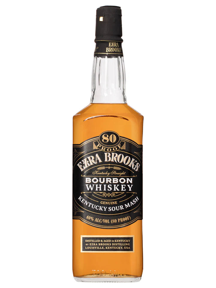 Ezra Brooks Black Label Kentucky Straight Bourbon Whiskey 750mL