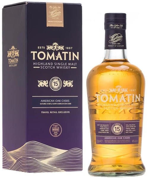Tomatin 15yo American oak casks 700mL